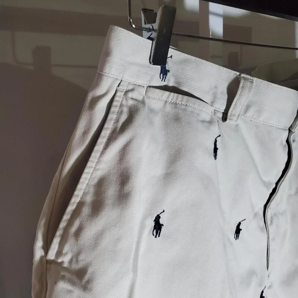 POLO Ralph Lauren Prospect Short in Light Tan with Allover Pony sz 36w - Picture 3 of 16